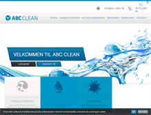 Tablet Screenshot of abc-clean.dk